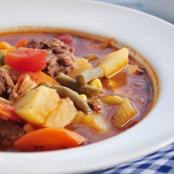 Vegetable Beef Soup for 50