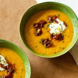 Roasted Carrot and Leek Soup