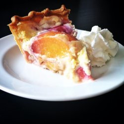 Peach-Mascarpone Cream Pie