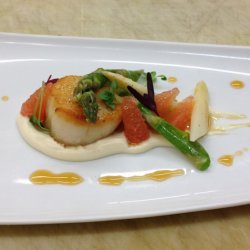 Scallops With Asparagus Salad