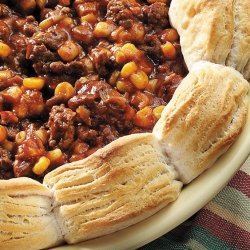 Biscuits and Sloppy Joe Casserole