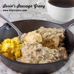 Southern Sausage Gravy and Biscuits
