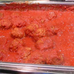 Italian Meatballs With Marinara Sauce