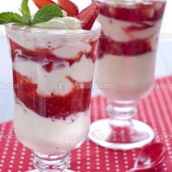 Strawberries With Mint Whipped Cream