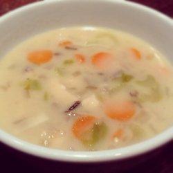 Homemade Cream of Chicken Soup With Rice