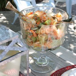 Blazing Buffalo Shrimp Salad