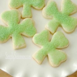 St. Patrick's Shamrock Sugar Cookies