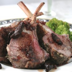Rack of Lamb With Fig-And-Port-Wine Sauce