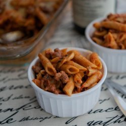 Baked Penne and Mushrooms