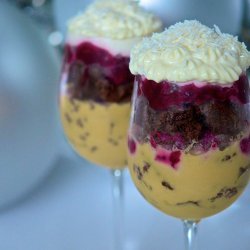 Cranberry Chocolate Trifle