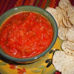 Red Pepper Dip With Taco Chips