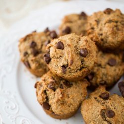 Chocolate-Chocolate Chip Walnut Muffins