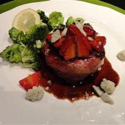Filet Mignon and Balsamic Strawberries