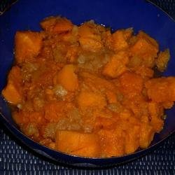 Spicy Glazed Sweet Potatoes and Pineapples