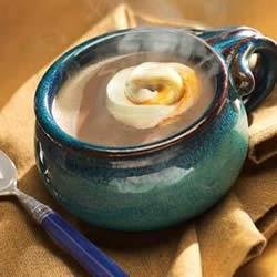 Caramel Cream Swirl Hot Chocolate