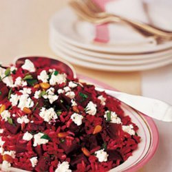Beet and Brown Rice Salad With Goat Cheese