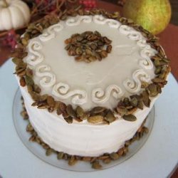 Vegan Pumpkin Spice Cake With Vanilla Maple Frosting and Spiced