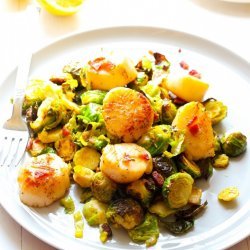 Scallops With Brussels Sprouts