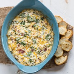 Spinach Artichoke Dip With Bacon