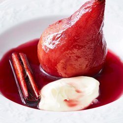Poached Pears With Wine Sauce