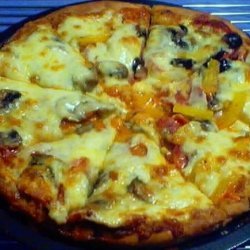 Homemade Pizza With Mild Tomato Sauce