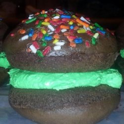 White Chocolate Mint Whoopie Pies