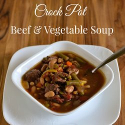 Beef Vegetable Soup for Crock Pot