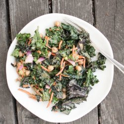 Spicy Peanut Kale Salad