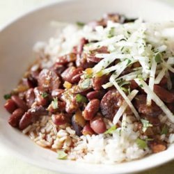 Spicy Red Bean and Chorizo Stew