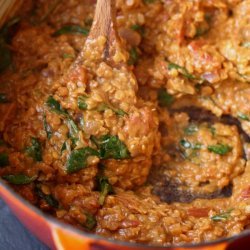 Spiced Lentils and Spinach