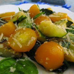 Grilled Zucchini Salad With Tomatoes and Basil