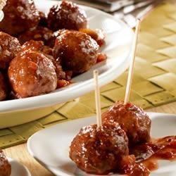 Beef Meatballs and Picante Glaze