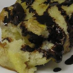 Banana and Chocolate Bread Pudding