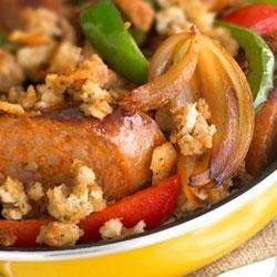 Skillet Sausage and Stuffing