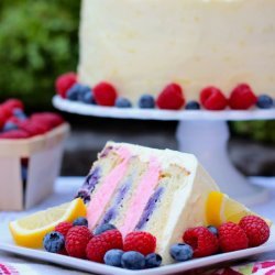 Summer Berry Lemon Layer Cake