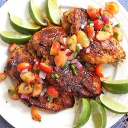 Agave-Lime Grilled Chicken With Fresh Cherry Salsa