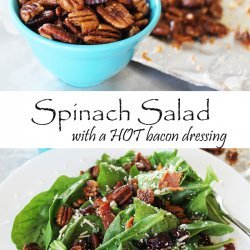Hot Spinach Dressing and Salad