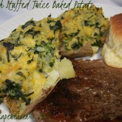 Spinach Stuffed Twice Baked Potatoes