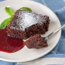 Luscious Chocolate Raspberry Cake