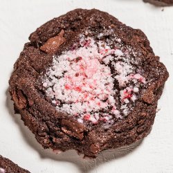 Chocolate Cookies With Mint Chips