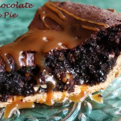 Dark Chocolate Brownie Pie