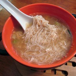 Egg Drop Soup With Chicken and Noodles