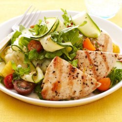 Grilled Chicken and Zucchini Salad