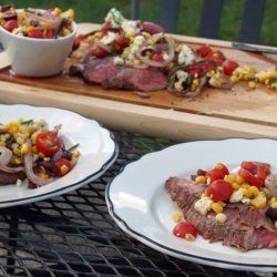 Grilled Flank Steak With Corn Relish