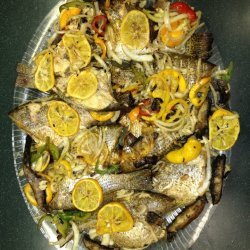 Grilled Fish and Peppers