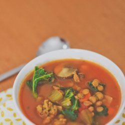 Green Vegetable and Lentil Soup