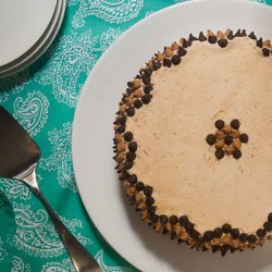 Banana-Chocolate Chip Cake With Peanut Butter Frosting