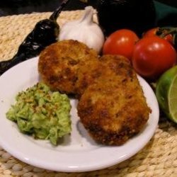 Chipotle Fish Cakes With Guacamole Salsa