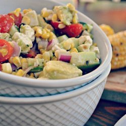Avocado and Grilled Corn Salad With Cilantro Vinaigrette