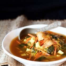 Asian Vegetable Soup With Noodles